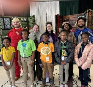  Frog and Toad actors with several Clausell students
