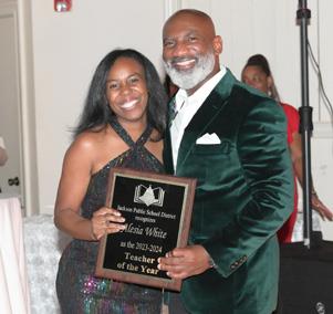 Alesia White & Dr. Greene - Teacher of the Year