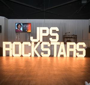 JPS Rockstars lighted block letters