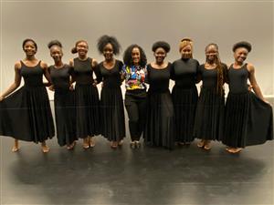APAC Dance scholars with Mrs. Crowley. 