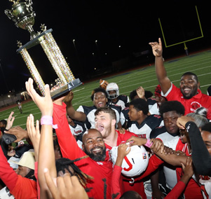  Chastain celebrates with championship trophy